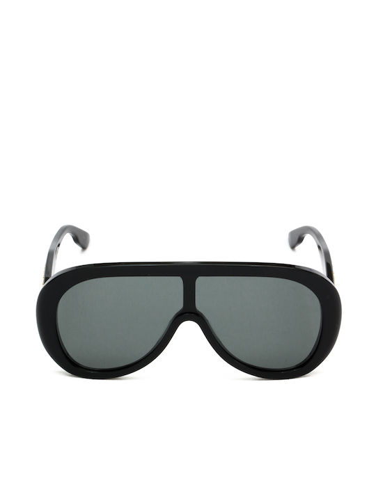 Gucci Γυναικεία Γυαλιά Ηλίου με Μαύρο Κοκκάλινο Σκελετό και Μαύρο Φακό GG1370S 001