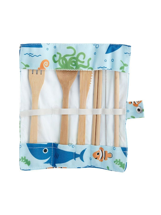 Puckator Sealife Σετ Μαχαιροπίρουνα Μπεζ 7τμχ