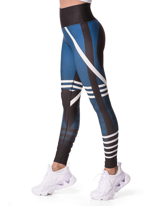 Superstacy Ausbildung Frauen Lang Leggings Hochgeschnitten & Push Up Blau