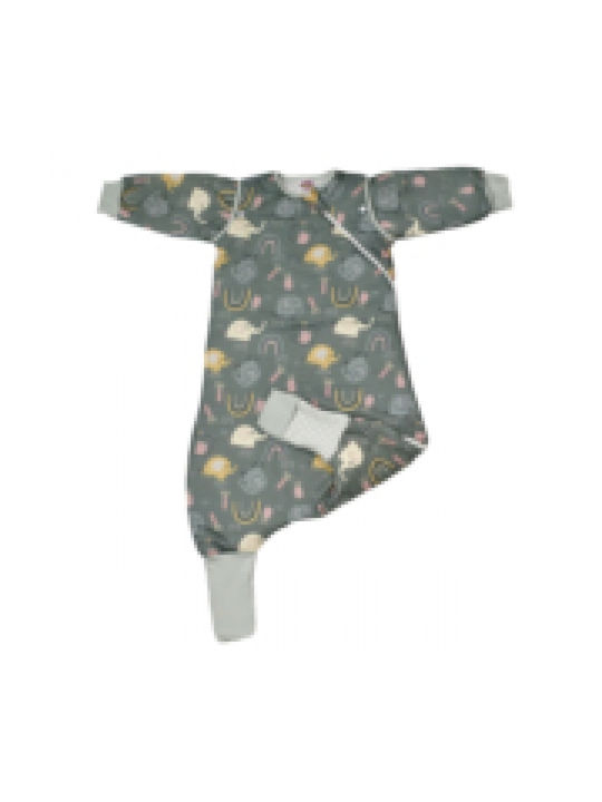 Tender Winter Sleeping Bag with Feet Elephants 2.5 Tog Green with Detachable Sleeves