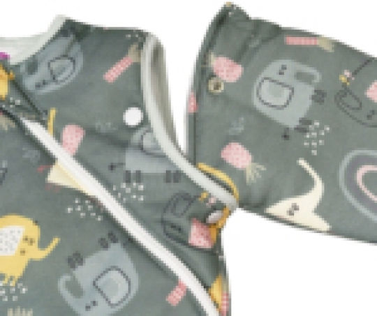 Tender Winter Sleeping Bag with Feet Elephants 2.5 Tog Green with Detachable Sleeves