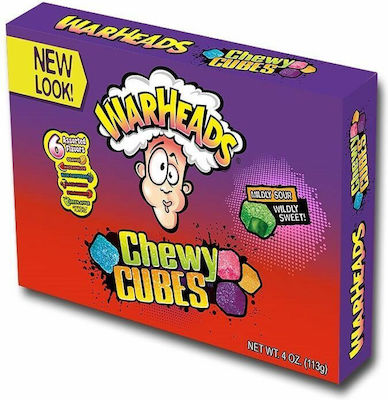 Warheads Confectionery Cubes Sour & Sweet Fruity 113gr