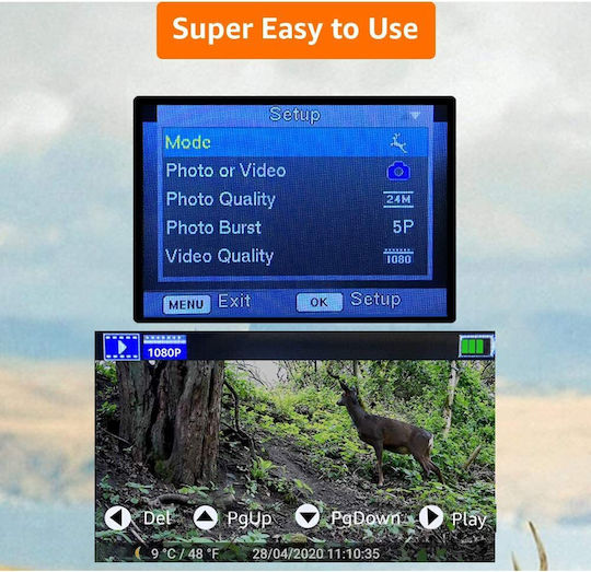 GardePro A3S Waterproof Hunting Camera with Motion Detection
