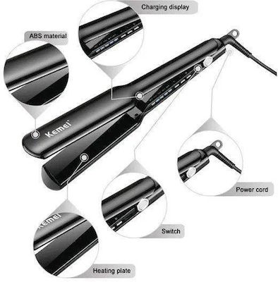 Kemei KM-1209 Hair Straightener with Ceramic Plates 55W