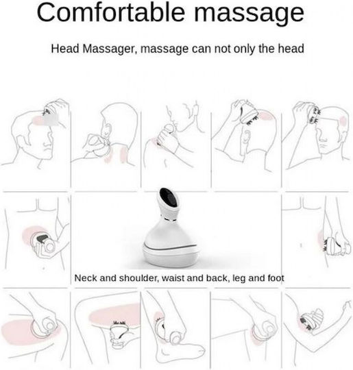 Factory K101 Smart Scalp Massager Συσκευή Μασάζ για το Κεφάλι Λευκή