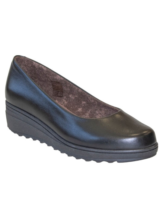 Mocasini Anatomic pentru femei Marila 748-22518 în culoare neagră