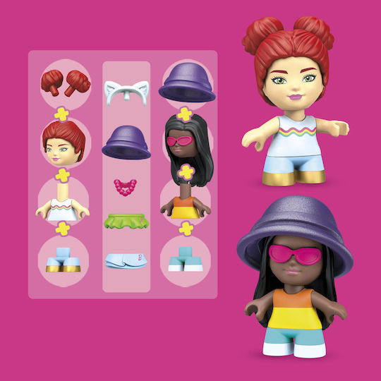 Mega Bloks Blocuri Barbie Cabriolet Adventures pentru 4+ ani Ani 76buc