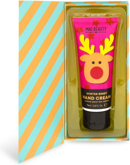 Mad Beauty Reindeer Winter Berry Ενυδατική Κρέμα για Σκασμένα Χέρια 75ml