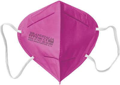 Schutzmaske FFP2- KN95 mit 4 Schichten (CE & EN:149:2001) MARKE ITALIA FUCHSIA 50 Stück