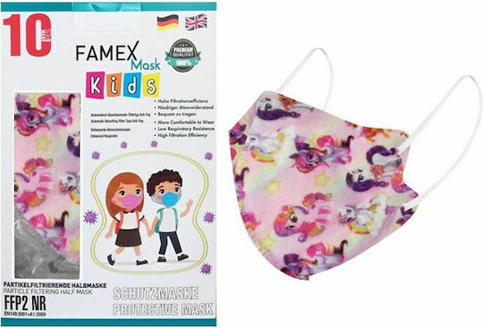 Famex Μάσκα Προστασίας FFP2 NR για Παιδιά με Unicorn 5τμχ