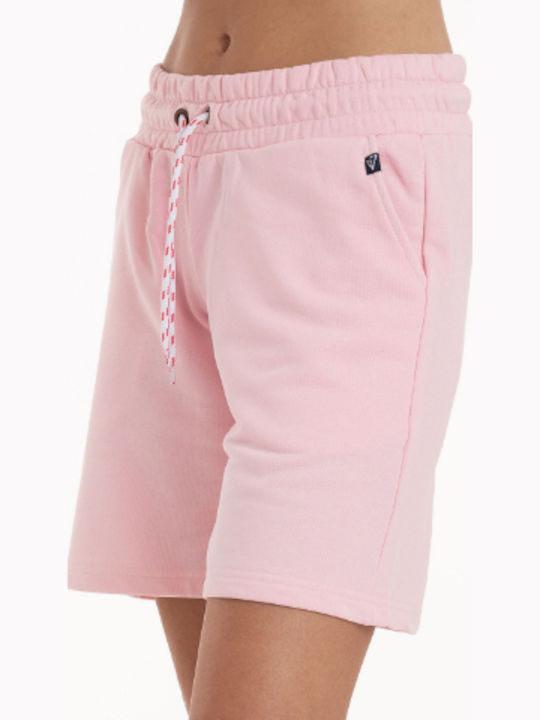 Damen Sportliche Bermuda Rosa