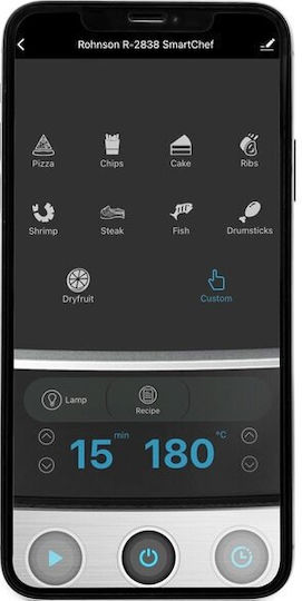 Rohnson Air Fryer με Wi-Fi 5.5lt Μαύρο R-2838