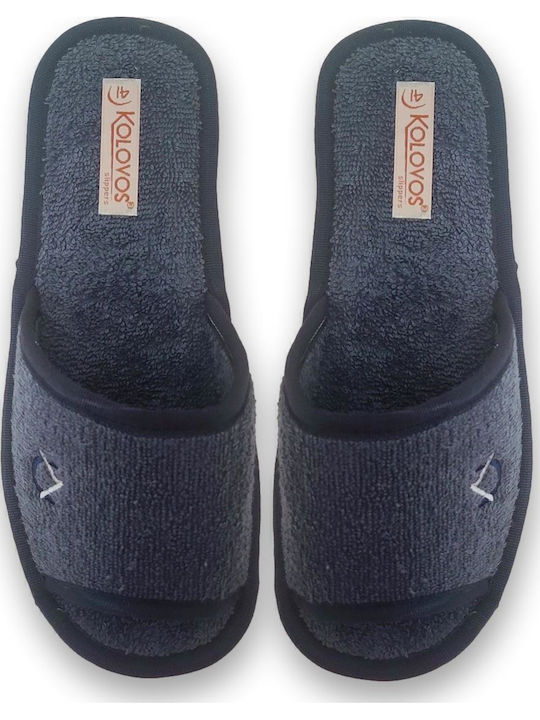 Men's Terry Slippers Gray