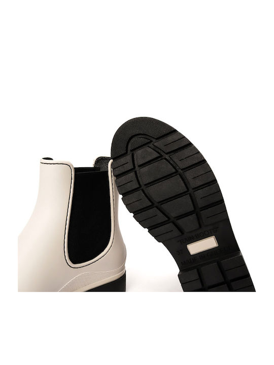 Schürzen für Catering Damen Gummistiefel Beige