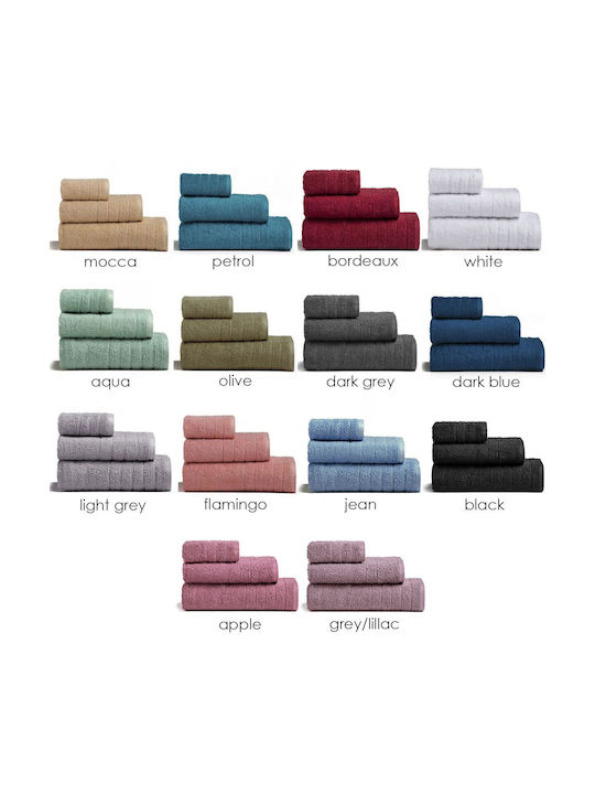Melinen Facecloth Fresca 50x90cm White Weight 500gr/m²
