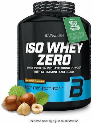 Biotech USA Iso Whey Zero With Glutamine & BCAAs Πρωτεΐνη Ορού Γάλακτος Χωρίς Γλουτένη & Λακτόζη με Γεύση Hazelnut 2.27kg