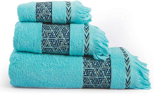 SB Home Σετ 3τμχ Rafaela Turquoise Βάρους 500gr/m² SB Home Σετ 3τμχ Rafaela Turquoise Βάρους 500gr/m²