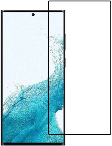 0.3mm Full Glue Full Face Tempered Glass Μαύρο (Galaxy S22 Ultra 5G)