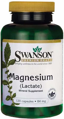 Swanson Magnesium Lactate 84mg 120 caps