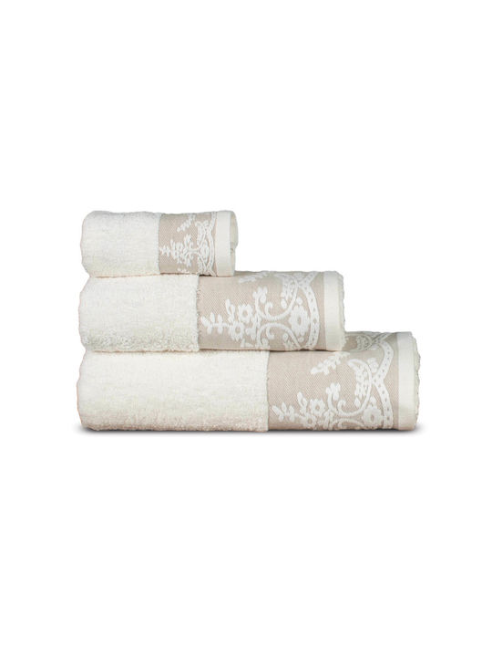 SB Home Set Prosoape de Baie 3 buc Karin Argint Greutate 550gr/m²