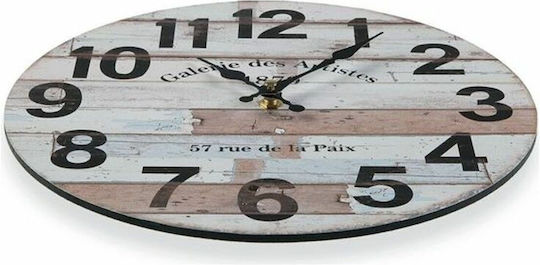Versa Ceas De Perete Antic Din Lemn Bronz Ø30cm