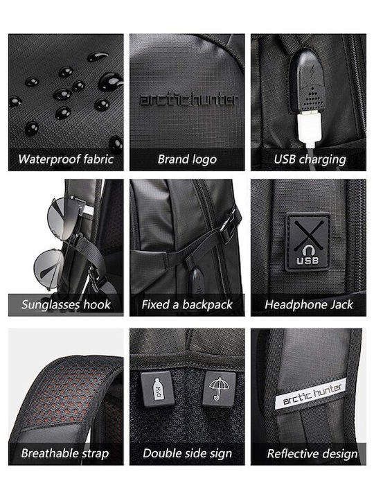 Arctic Hunter B00387 Waterproof Backpack Backpack for 15.6" Laptop Blue