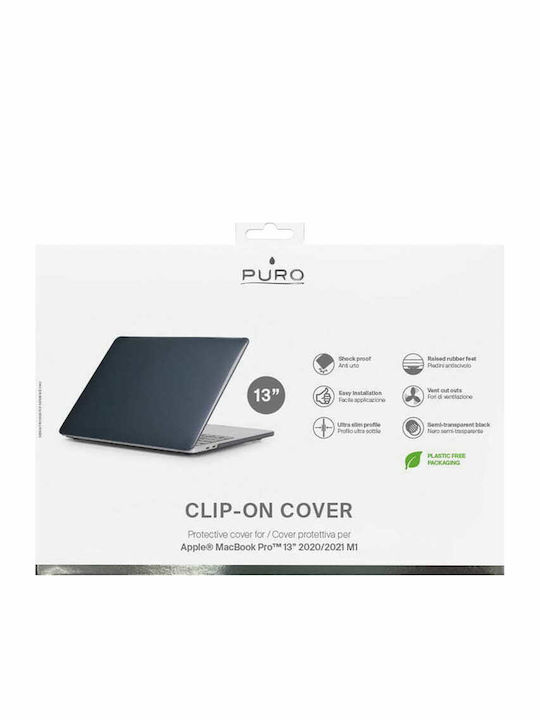 Puro Clip-On Θήκη για Laptop 13" σε Μαύρο χρώμα