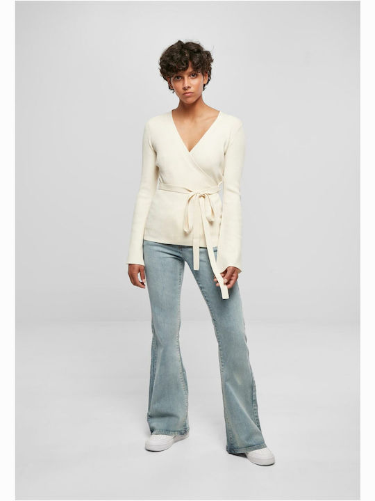 Women's Knitted Cardigan White Sand