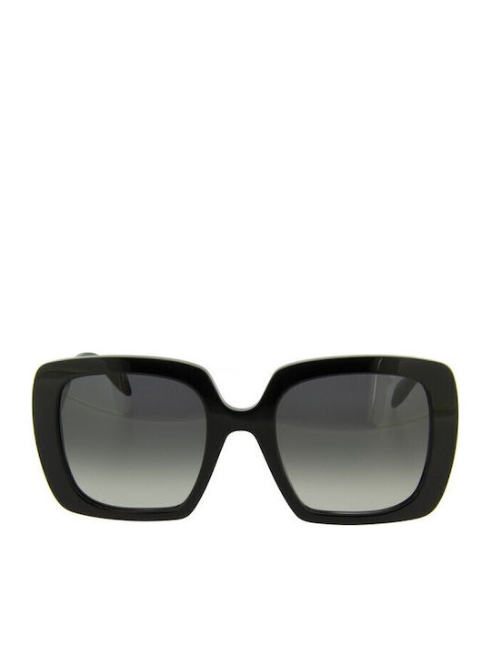 Alexander McQueen Γυαλιά Ηλίου Μαύρα με Κοκκάλινο Σκελετό Alexander McQueen Γυαλιά Ηλίου Μαύρα με Κοκκάλινο Σκελετό