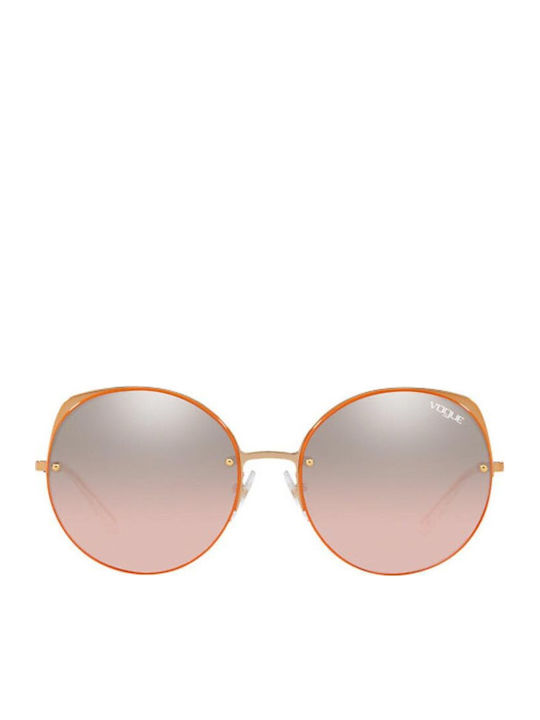 Vogue Women's Sunglasses with Rose Gold Metal Frame and Gold Lens VO4081S 50757E