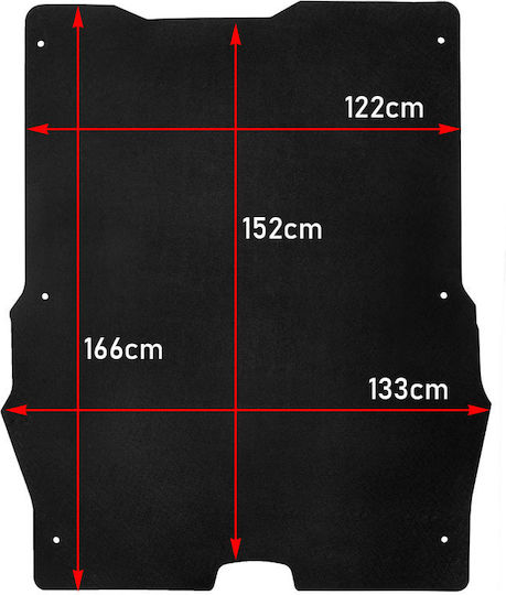 Rezaw Plast Bed Mat for Peugeot Partner 2008 2018 Black