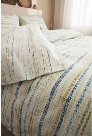 Vesta Home Duvet Cover Set Cotton Single with Pillowcase 170x240 Milos 1