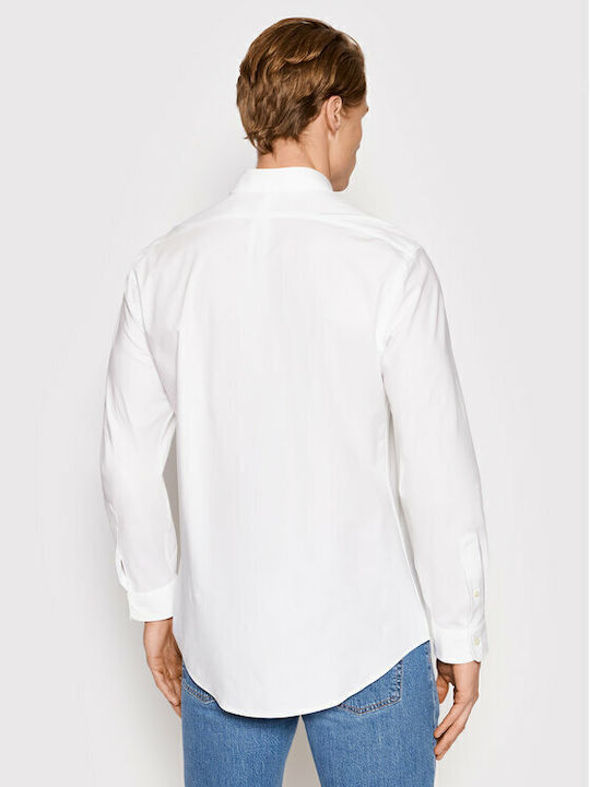 Langärmlig Jeans Hemd Weiß