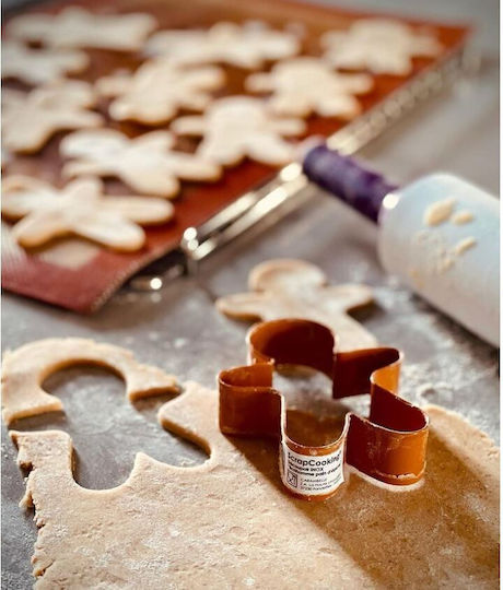 Scrap Cooking Ginger Man Decorațiuni pentru prăjituri Metalice 3buc