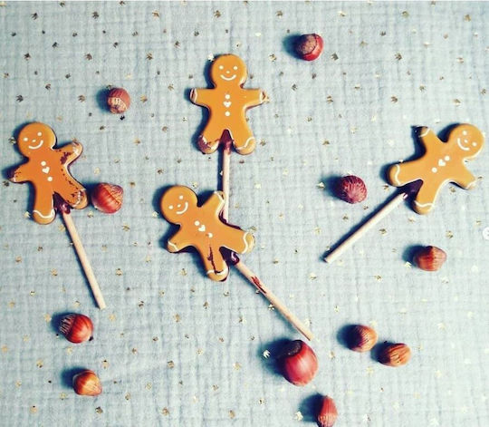 Scrap Cooking Ginger Man Decorațiuni pentru prăjituri Metalice 3buc