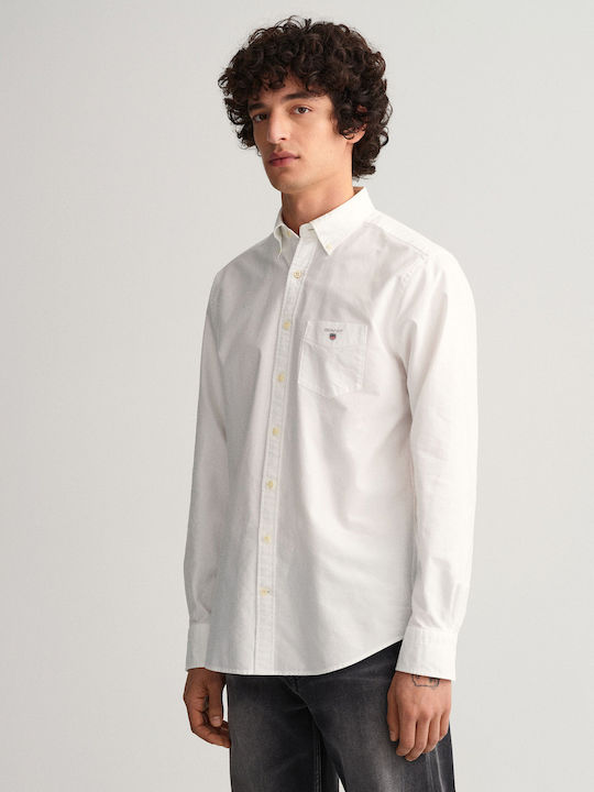 Long-sleeved Cotton Shirt White