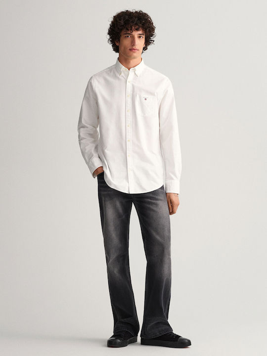 Long-sleeved Cotton Shirt White