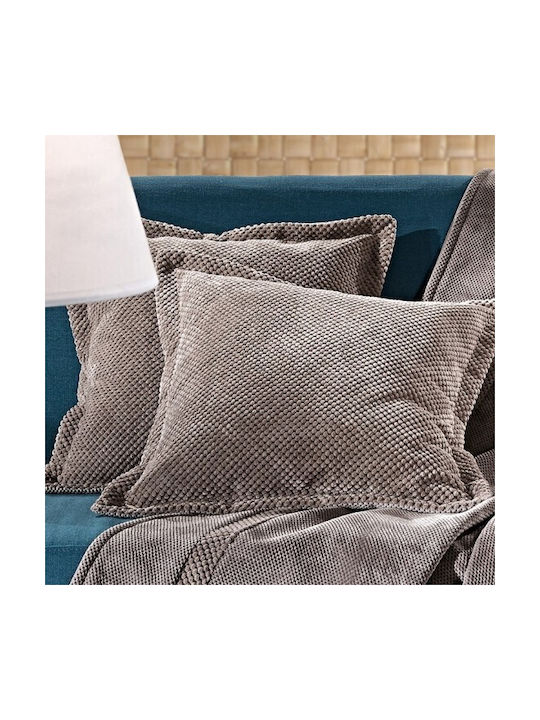 Guy Laroche Dekorativer Kissenbezug Rubicon Fleece Schoko 42x42cm