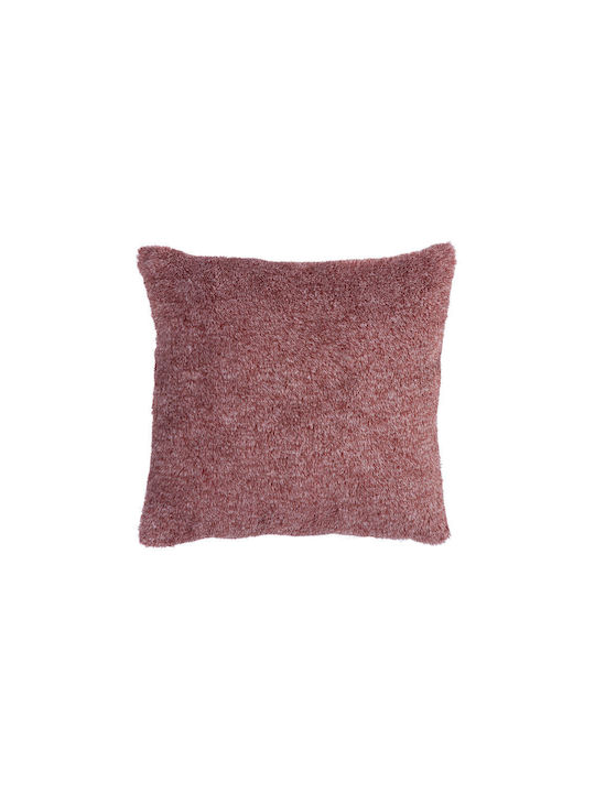 Nef-Nef Homeware Μαξιλάρι Καναπέ Cationing από Γούνα Bordo 45x45εκ.