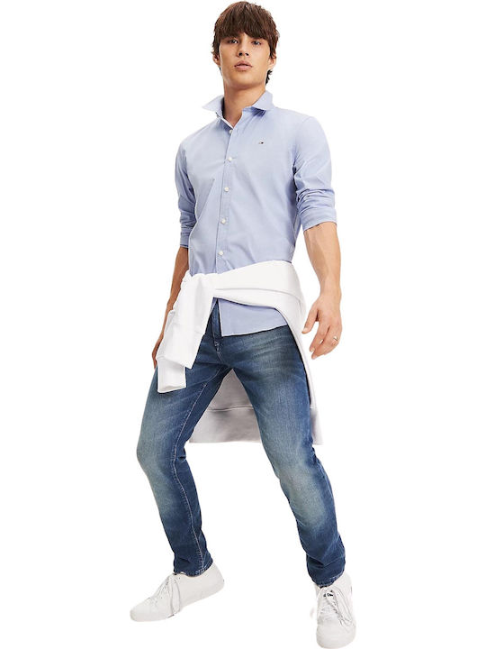 DM0DM04405 Long-sleeved Cotton Shirt Light Blue
