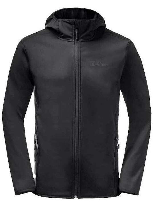 Jack Wolfskin Bornberg Herren Winter Jacke Softshell Wasserdicht und winddicht Phantom