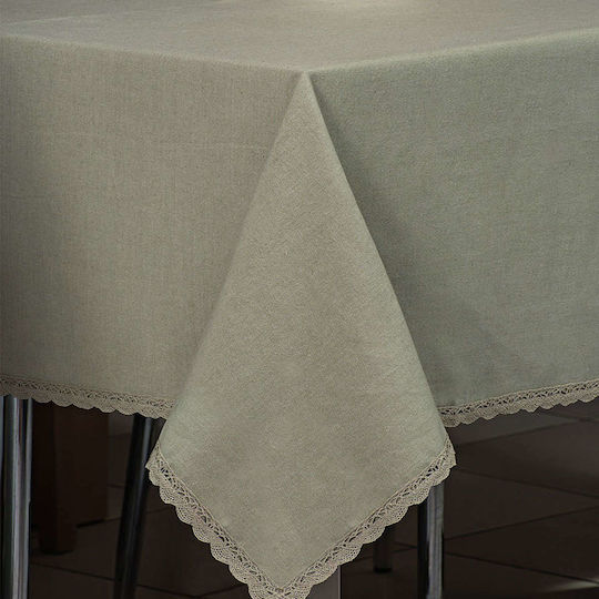 Beauty Home 8132 με Δαντέλα Χακί 140x220εκ.