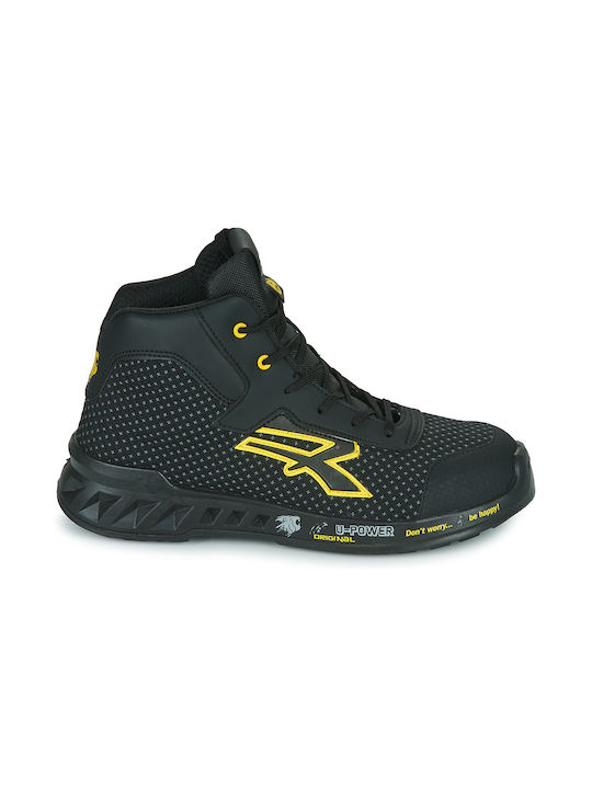 Upower Joe Black Stiefel Sicherheit Schwarz S3