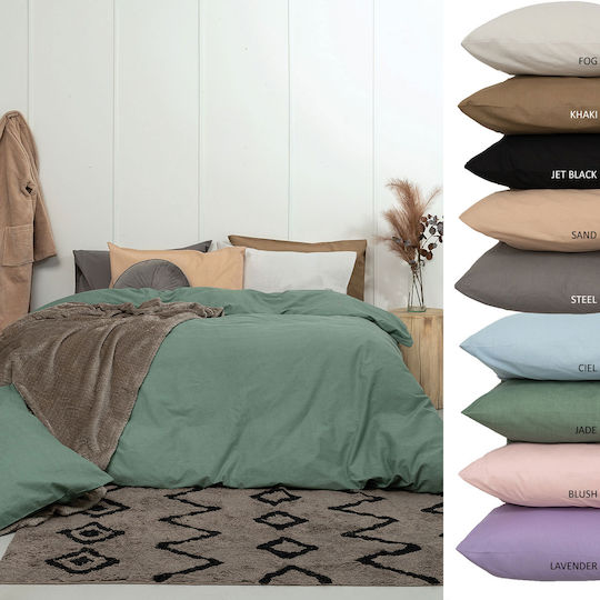 Palamaiki Sheet for Single Bed with Elastic 110x200+30cm. Etoile Lavender