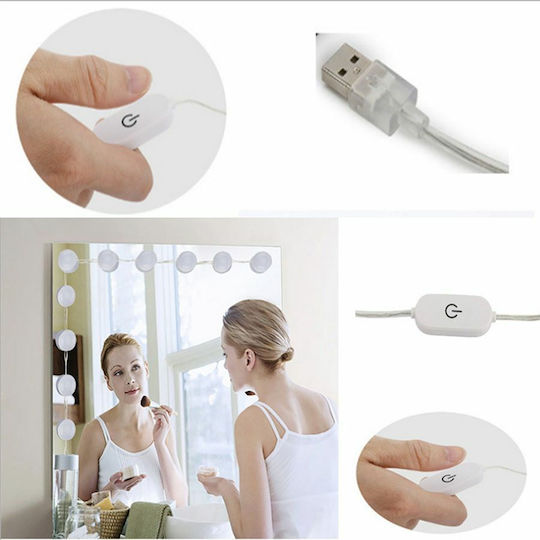 Vanity Mirror LED Light με Αυτοκόλλητα