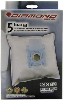 0000893 Vacuum Cleaner Bags 5pcs Compatible with Siemens / Bosch Vacuum Cleaners