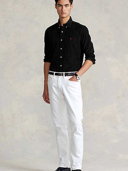 Long-sleeved Corduroy Shirt Black