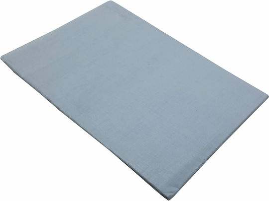 Le Blanc Cearșaf Super dublu 220x240cm. Cotton Line Albastru deschis