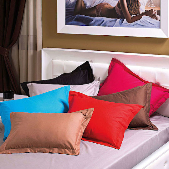 Beauty Home Art 1380 Σεντόνι Υπέρδιπλο με Λάστιχο 170x200+28εκ. Γαλάζιο