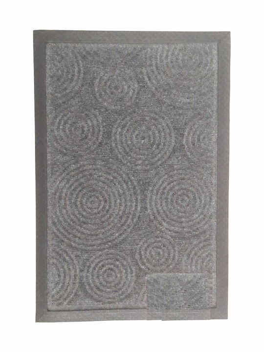 Chios Hellas Fußmatte Teppich mit rutschfester Unterlage Κύκλος ΠΔ335 Grey 40x60cm